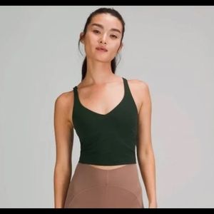 Lululemon Align crop tank size 2 in forest green.